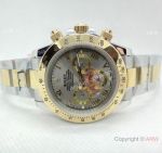 High Quality Copy Rolex Daytona Two Tone Gray Roman Watch 40mm